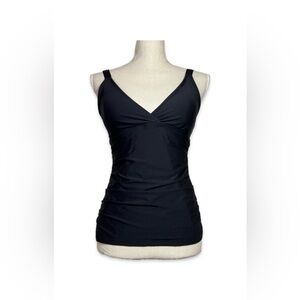 Alex Marie Tankini Swim Top Women’s Size 8 Black Adjustable Straps